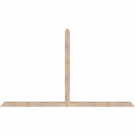 Ekena Millwork Portland Smooth Timber Gable Bracket, Douglas Fir, 96"W x 56"H x 3 1/2"D x 3 1/2"F, 14/12 Pitch GBW096X56X0404POR00SDF
